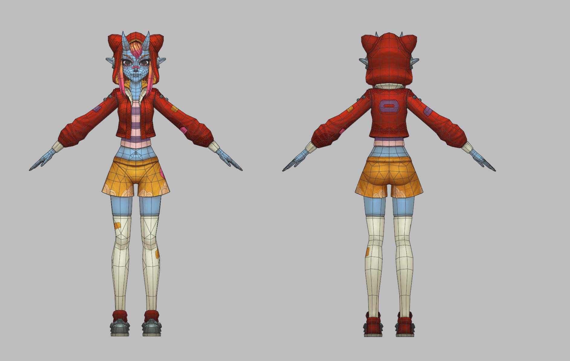 Optimized version for Oculus Quest VR headset (4900 tris)