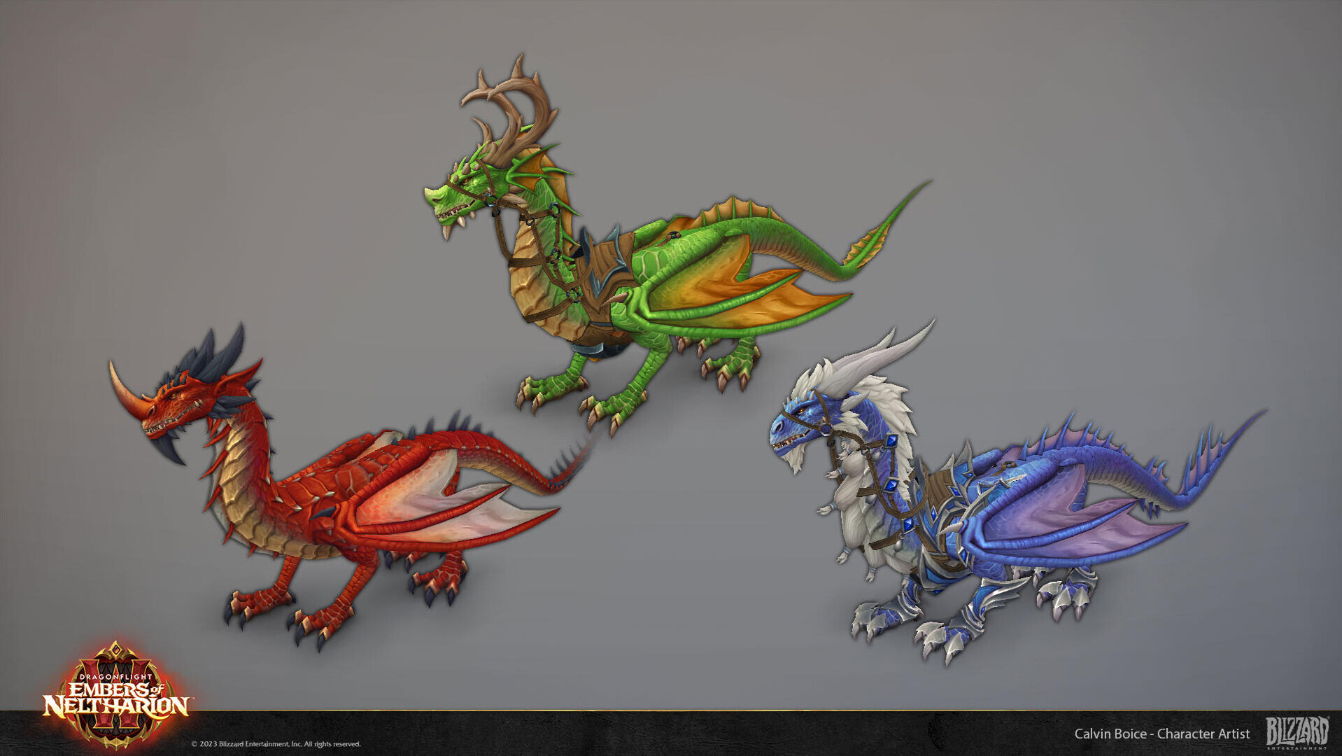 I created the serpent dragon which was made to be highly customizable with various horns, colors, noses, etc.