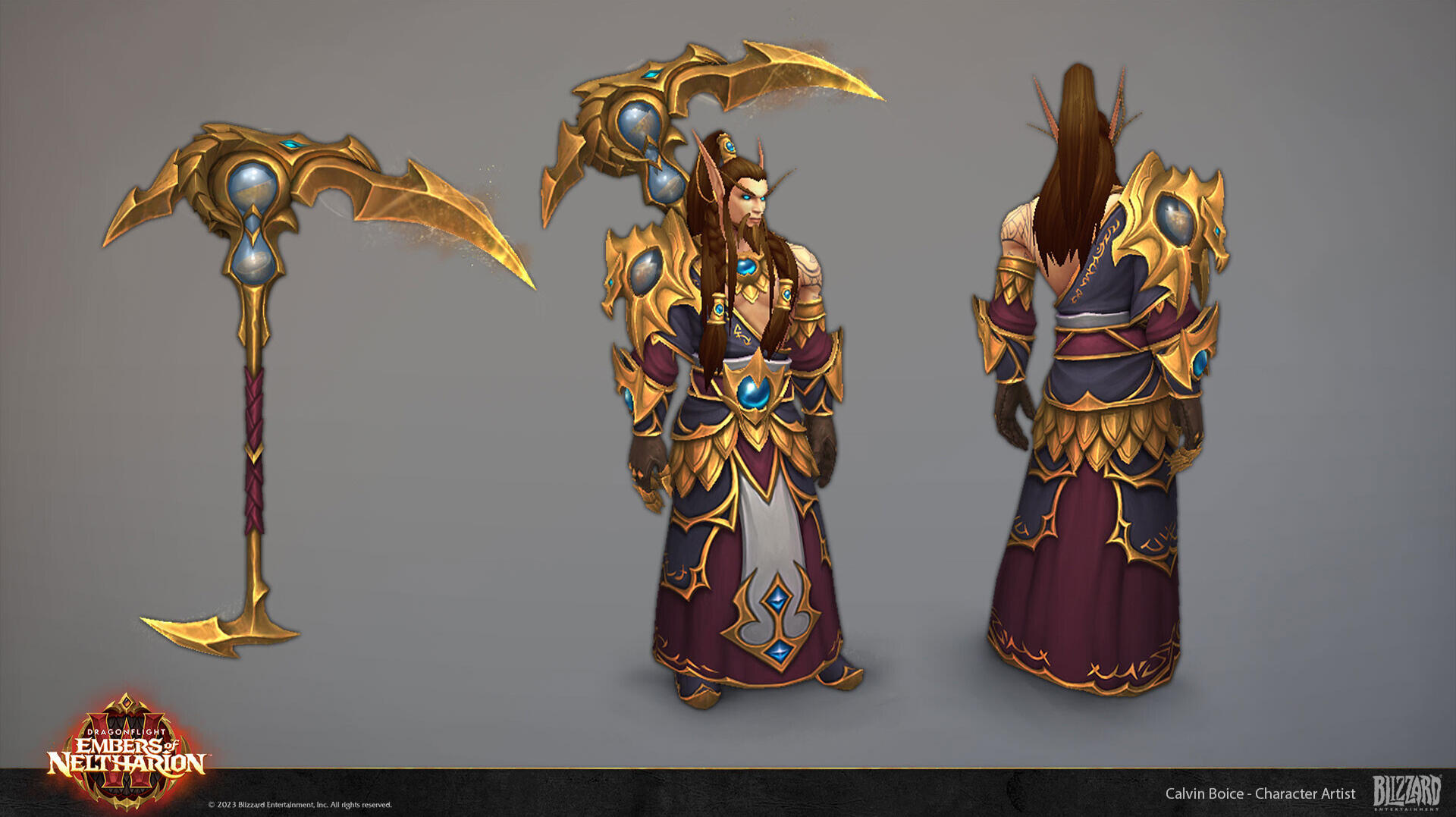 I updated Nozdormu's human and dragon form for World of Warcraft: Dragonflight.