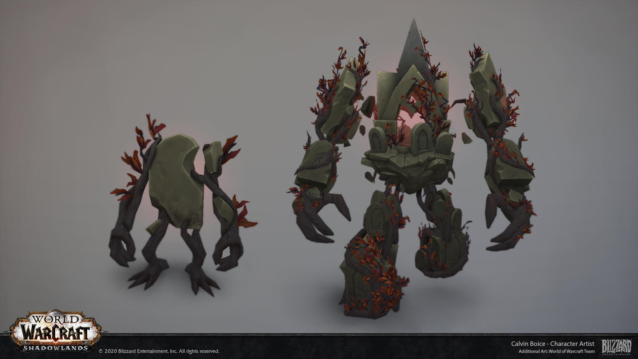 Sinstone golem and sinstome golem pet for World of Warcraft: Shadowlands