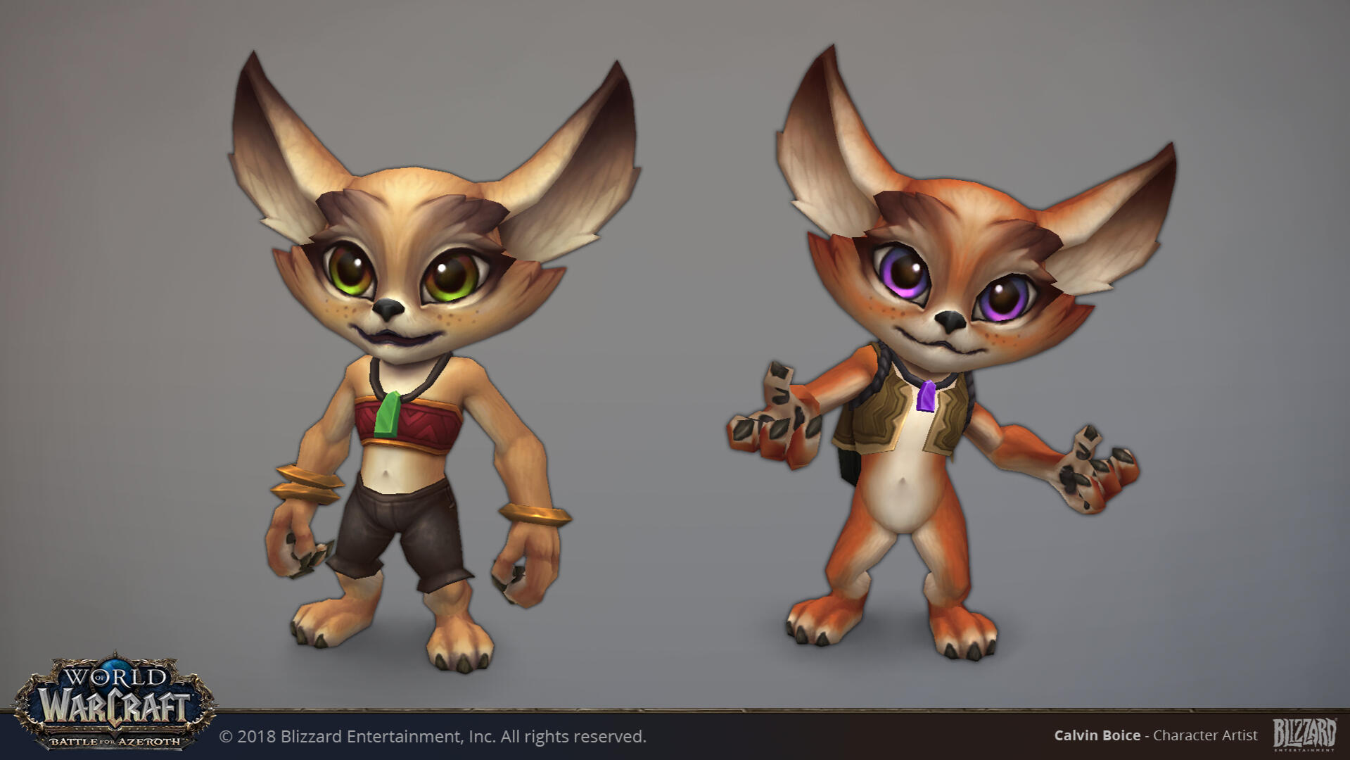 Vulpera children for World of Warcraft: Battle for Azeroth