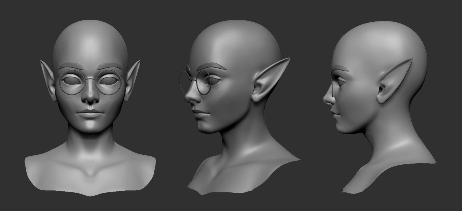 Zbrush head sculpt