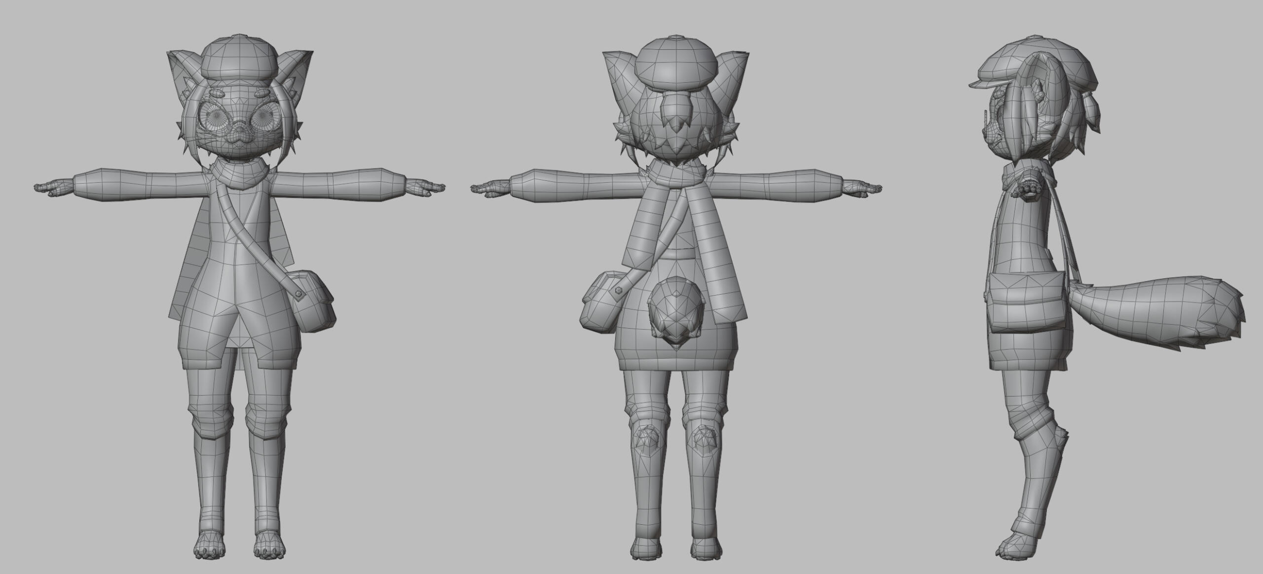 Low-Poly Mori Kei Wireframe (Quest Compatible)