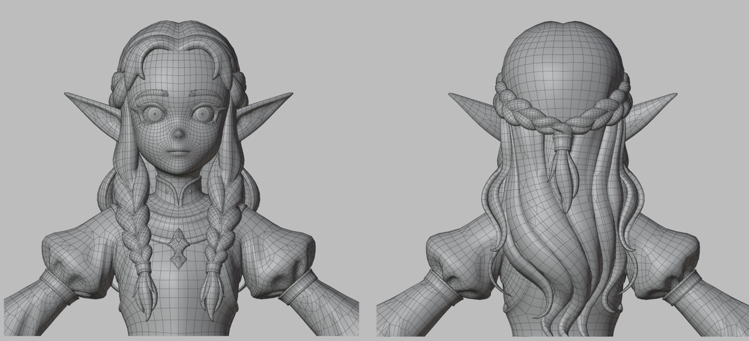 Grey Wireframe (Bust)